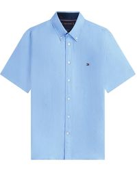 Tommy Hilfiger - Button-Down Katoenen Overhemd Met Korte Mouwen - Lyst