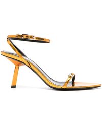 Saint Laurent - 75Mm Kitty Sandals - Lyst