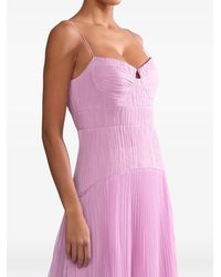 AMUR - Saylor Pleated Maxi Dress - Lyst