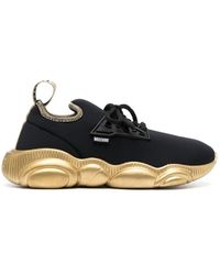 Moschino - Bubble-sole Logo-tape Sneakers - Lyst