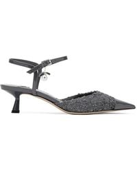 Jimmy Choo - Aren Pearl-Charm Tweed Pumps - Lyst