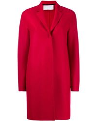 Harris Wharf London Abrigo con botones - Rojo