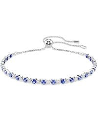 Swarovski - Matrix Tennis Round-Cut Stone Bracelet - Lyst