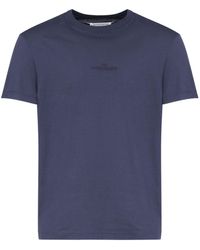 Maison Margiela - T-shirt en coton à logo brodé - Lyst