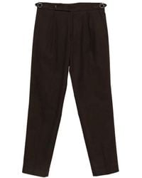 BOSS - Patterned Tapered-Fit Pants - Lyst