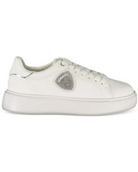 Blauer - Crystal-Embellished Platform Sneakers - Lyst