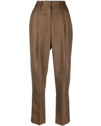 Blazé Milano - Houndstooth-pattern Tapered Trousers - Lyst