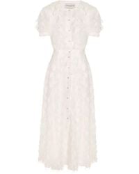 POST MERIDIEM - Button-Up Midi Dress - Lyst