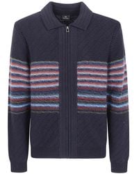 Paul Smith - Striped Cotton Cardigan - Lyst