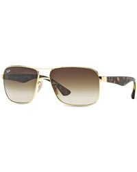 Ray-Ban - Square-Frame Double-Bridge Sunglasses - Lyst