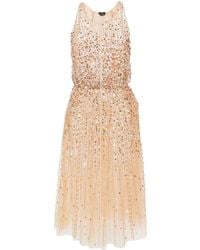 Elisabetta Franchi - Sequin-Embellished Midi Dress - Lyst