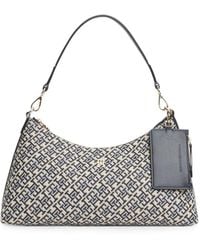 Tommy Hilfiger - Monogram-Pattern Logo-Plaque Shoulder Bag - Lyst