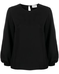 P.A.R.O.S.H. - Long-sleeve Round-neck Top - Lyst