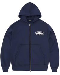 corteiz - X Island Puff Print Zip Hoodie - Lyst