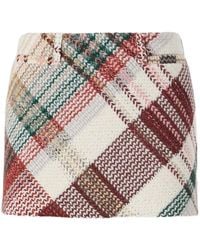 Missoni - Check-Pattern Mini Skirt - Lyst