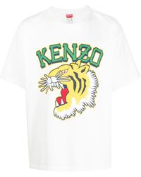 KENZO - T-shirt oversize Tiger 'Varsity Jungle' - Lyst