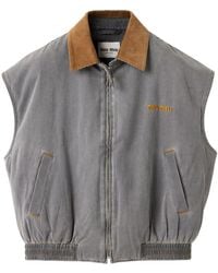 Miu Miu - Gilet Chambray - Lyst