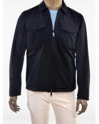 Kiton - Chaqueta Con Cremallera Y Bolsillo De Parche - Lyst