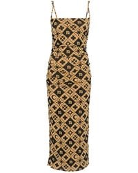 Nanushka - Midikleid Mit Raffungen - Lyst