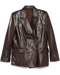 Salvatore Santoro - Leather Blazer - Lyst