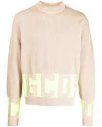 Gcds - Logo-Lettering Rib-Knit Jumper - Lyst