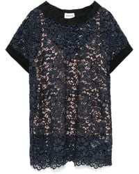 P.A.R.O.S.H. - Corded-Lace T-Shirt - Lyst