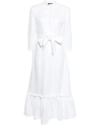N.Peal Cashmere - Iris ラッフル リネンドレス - Lyst