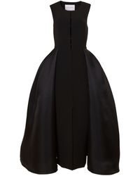 Carolina Herrera - Skirt-overlay Column Midi Dress - Lyst