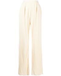 Jonathan Simkhai - Pantalon Droit À Design Plissé - Lyst