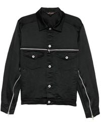 COMME DES GARÇON BLACK - Camisa Con Botones Y Detalle De Cremallera - Lyst