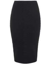 Elisabetta Franchi - Snake-Pattern Knit Skirt - Lyst