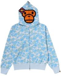 A Bathing Ape - Full Zip Camouflage-Print Hoodie - Lyst