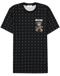 Moschino - Polo Bear Pattern T-Shirt - Lyst