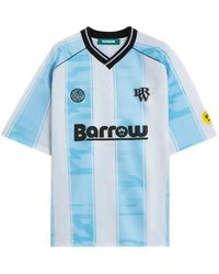 Barrow - Striped Logo-Print T-Shirt - Lyst
