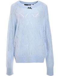 ROTATE BIRGER CHRISTENSEN - Pointelle-Knit Sweater - Lyst