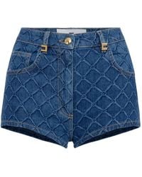 Elisabetta Franchi - Shorts Con Logo - Lyst