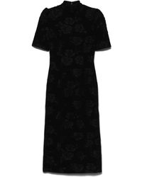 ROTATE BIRGER CHRISTENSEN - Abito Midi Con Effetto Jacquard - Lyst
