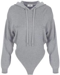 Elisabetta Franchi - Hooded Bodysuit - Lyst