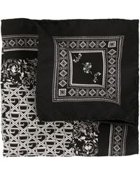 Dolce & Gabbana Halstuch mit Logo-Print - Schwarz