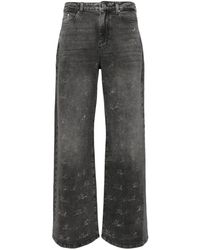 Karl Lagerfeld - Sparkle Wide-leg Jeans - Lyst