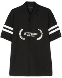 Tommy Hilfiger - Monotype Stripe Cotton Polo Shirt - Lyst