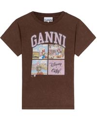 Ganni - X Disney Daisy Duck Graphic T-Shirt - Lyst