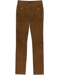 Loro Piana - Straight-Leg Lambskin Trousers - Lyst