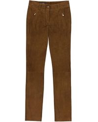 Loro Piana - Straight-Leg Lambskin Trousers - Lyst
