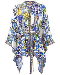 CAMILLA - España Nirvana Button Scarf Blouse - Lyst