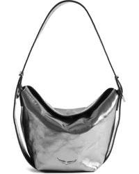 Zadig & Voltaire - Baby Jane Metallic Leather Shoulder Bag - Lyst