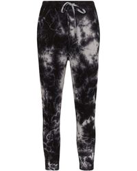 Nili Lotan タイダイ トラックパンツ - ブラック