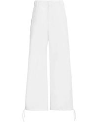 Marni - Pants With Embroidered Logo - Lyst