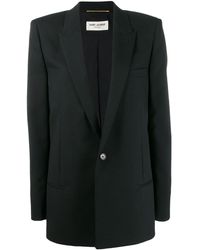 Saint Laurent Blazer con bottone unico - Nero
