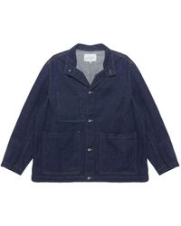 Studio Nicholson - Crinkle Denim Jacket - Lyst